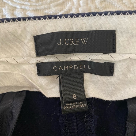 J. CREW Campbell Navy Blue Cotton pants - Picture 7 of 10
